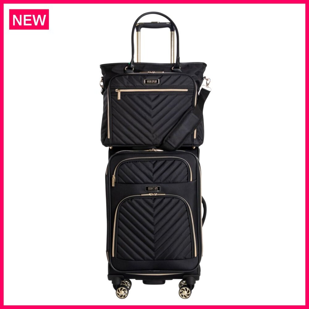 20-Inch Expandable Carry-On Suitcase & 15-Inch Laptop Tote Bundle
